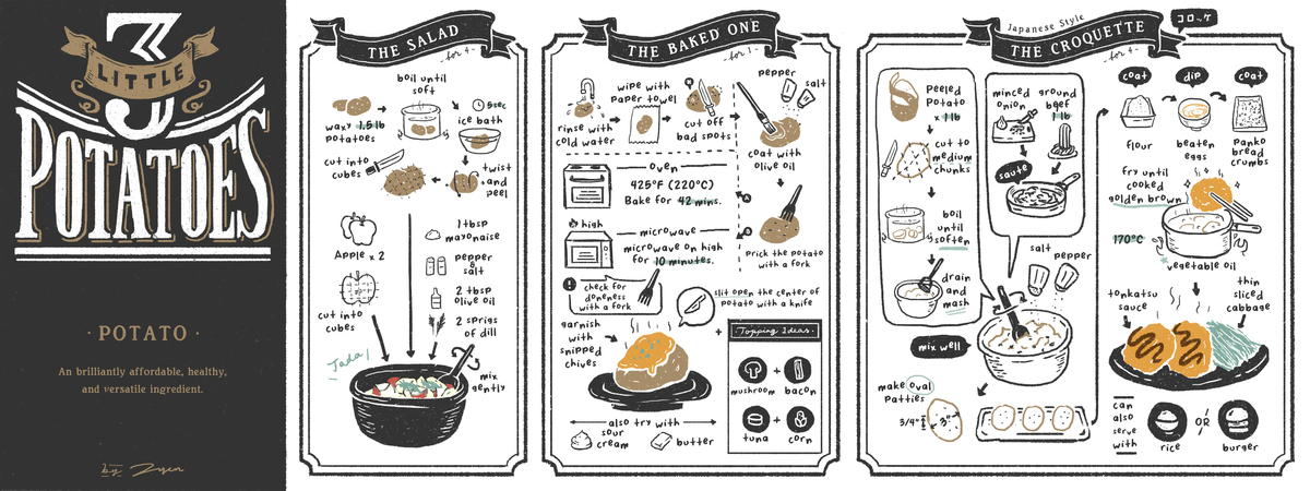 3 Little Potatoes by Zyen Tee