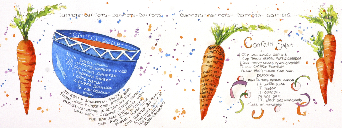 Carrots Three Ways by Suzie Althens