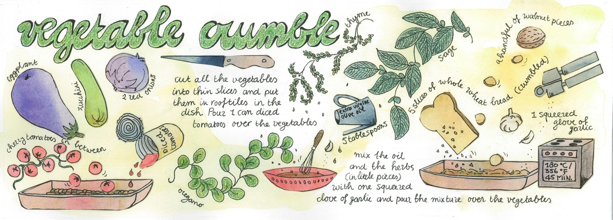 Vegetable Crumble by Hélène Peters