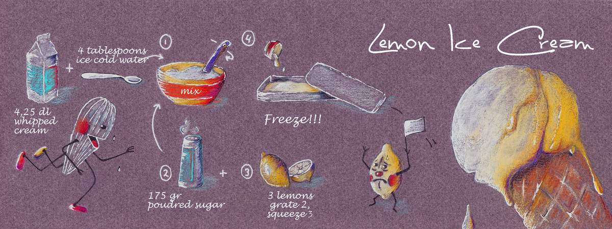 Lemon Ice Cream by Ellen Wels