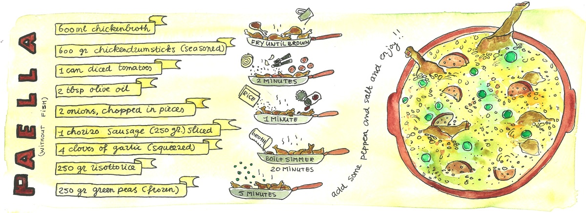 Paella (without fish) by Hélène Peters