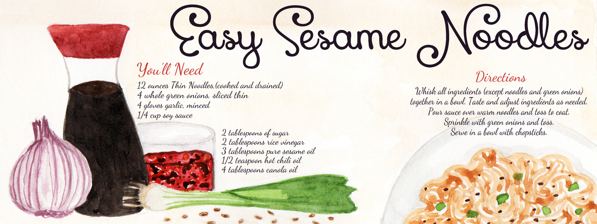 Easy Sesame Noodles by Amber Myers