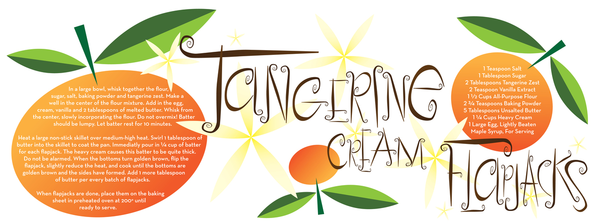 Tangerine Cream Flapjacks by Branden Vondrak