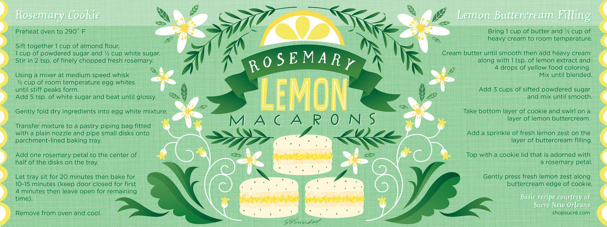 Rosemary Lemon Macarons by Salli S. Swindell