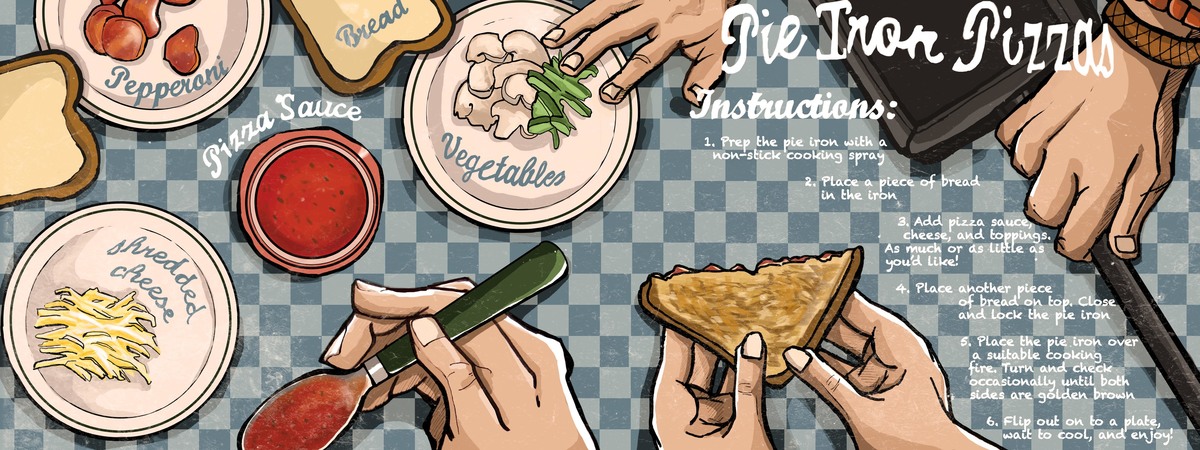 Pie Iron Pizzas by Alexis Rampa