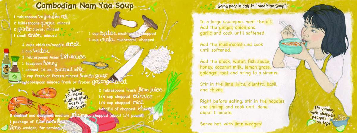 Cambodian Nam Yaa Soup by Gaia Cornwall