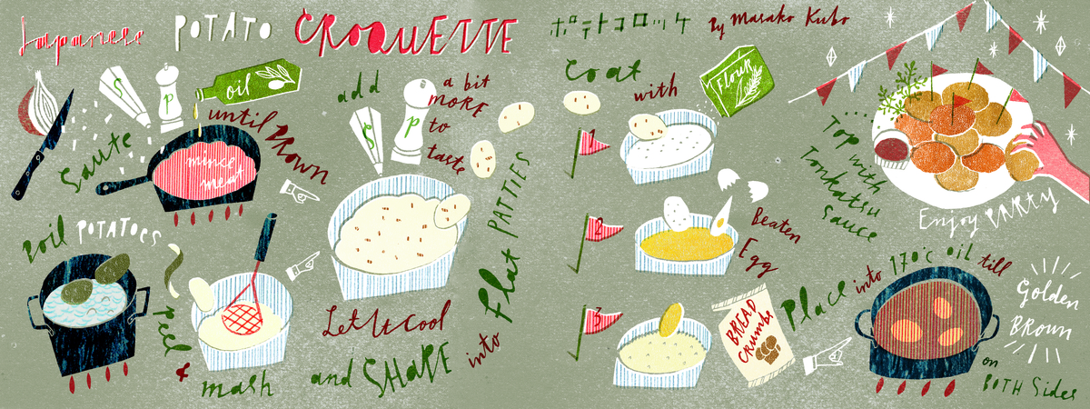 Japanese Potato Croquette by Masako Kubo Kubo croquette 300