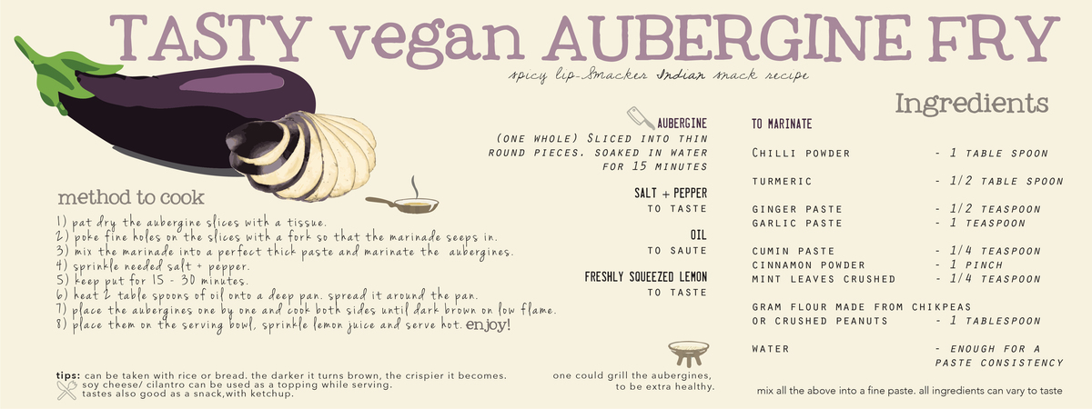 Tasty Indian Snack- Aubergine Fry by Gayatri S