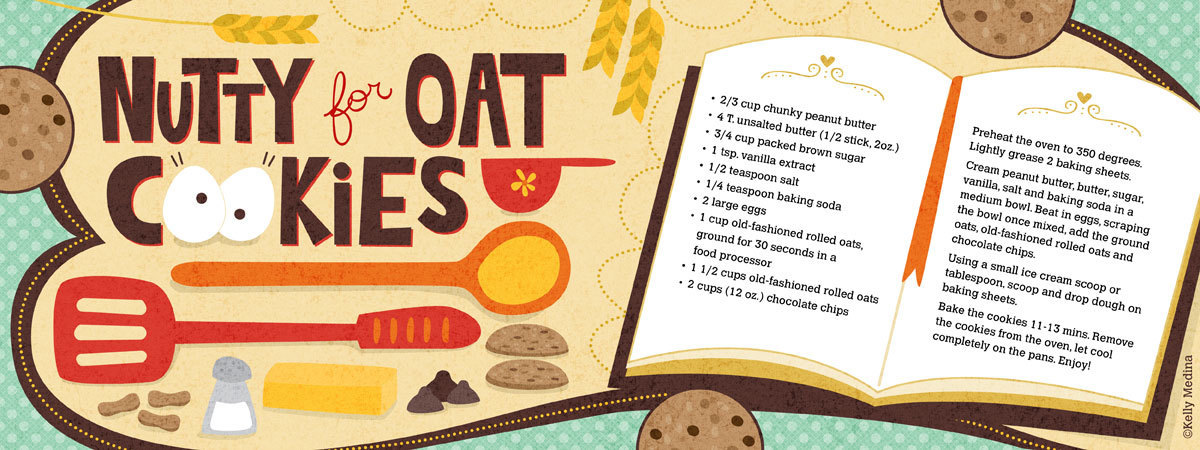 Nutty For Oat Cookies by Kelly Medina
