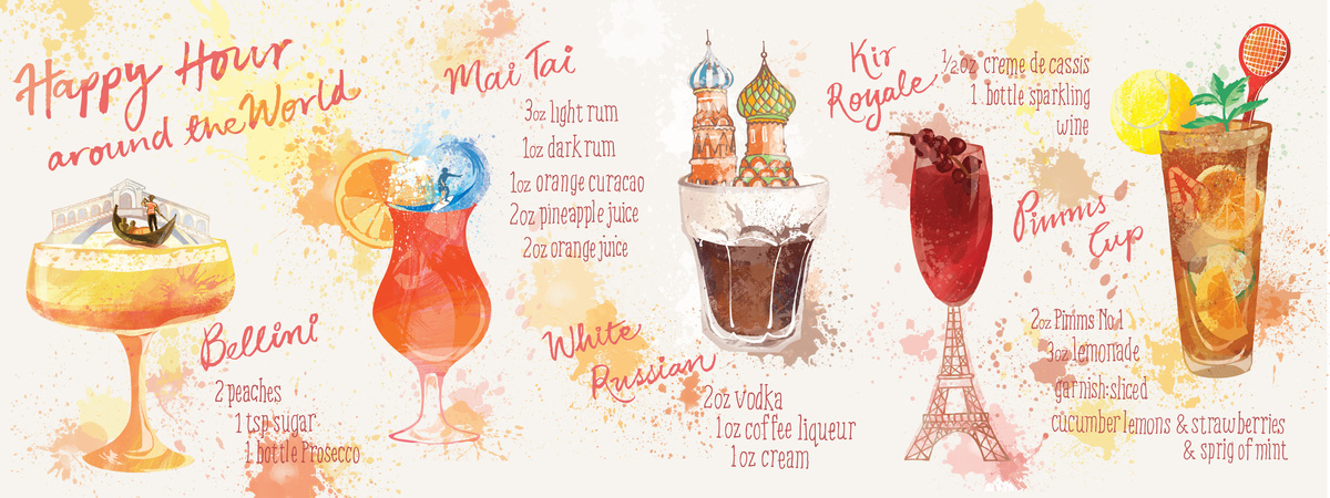 Happy Hour around the World by Ohn Mar Win