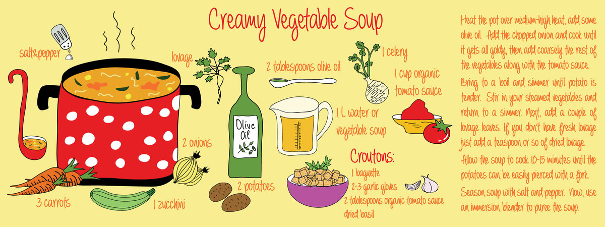 Creamy vegetable soup by Diana L. Barbu