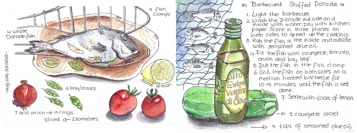 Barbecued Stuffed Dorade by Dorine van der Vloodt