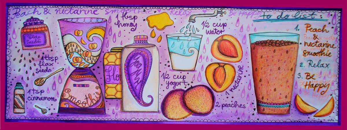 Peach & nectarine smoothie by Margareta Neta