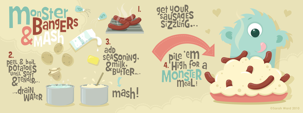 Monster Bangers & Mash by Sarah Ward Ward bangers 300