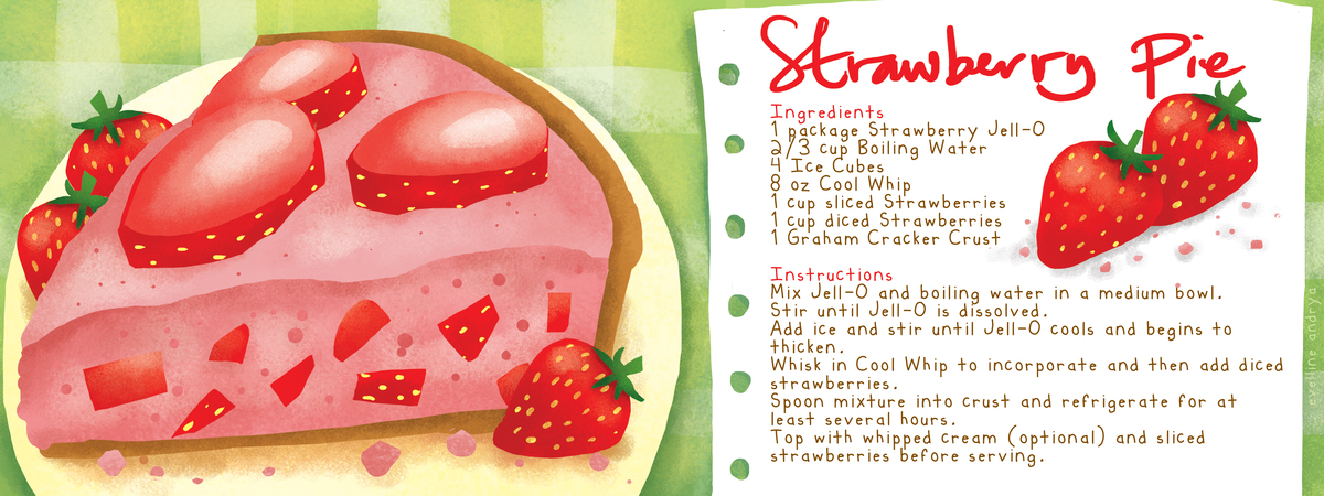 Strawberry Pie by Evelline Andrya