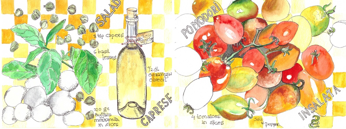 Salad Caprese by Dorine van der Vloodt