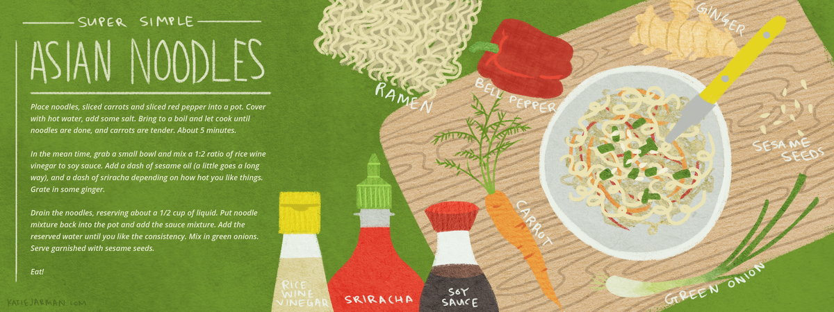 Super Simple Asian Noodles by Katie Jarman