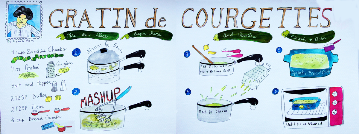 Gratin De Courgettes by Sandra Moreano
