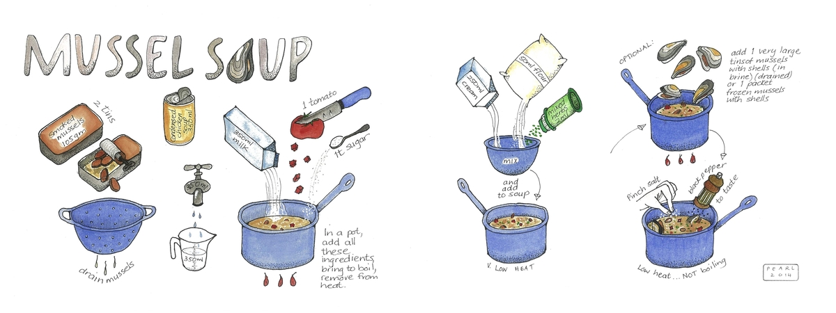 Mussel Soup by Pearl de Chalain