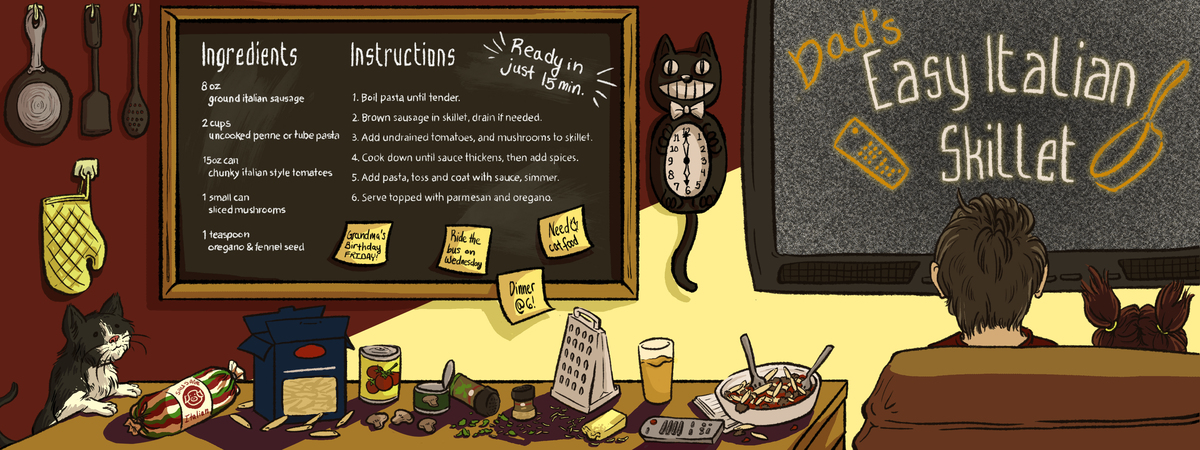 Dad's Easy Italian Skillet by Amanda Shaffer Ashaffer tdac final 02