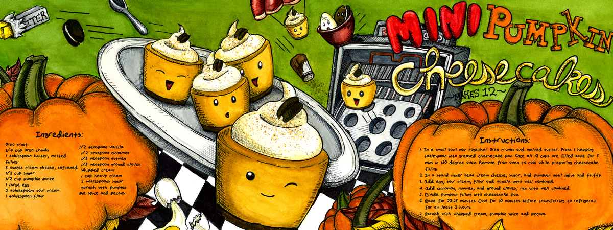 Mini Pumpkin Cheesecakes by Mary Glynn Miley