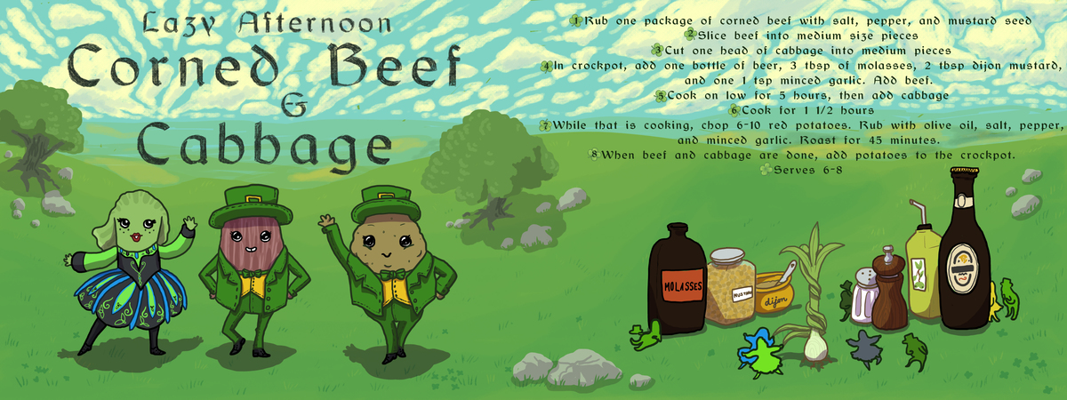 Lazy Afternoon Corned Beef & Cabbage by Ashley Wilson-Shove