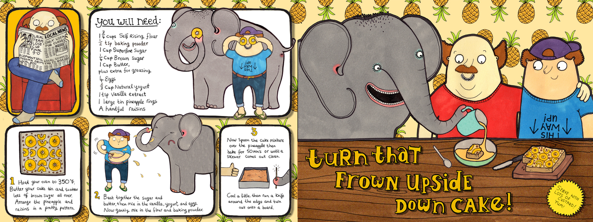Turn That Frown Upside Down Cake by Claire Murray