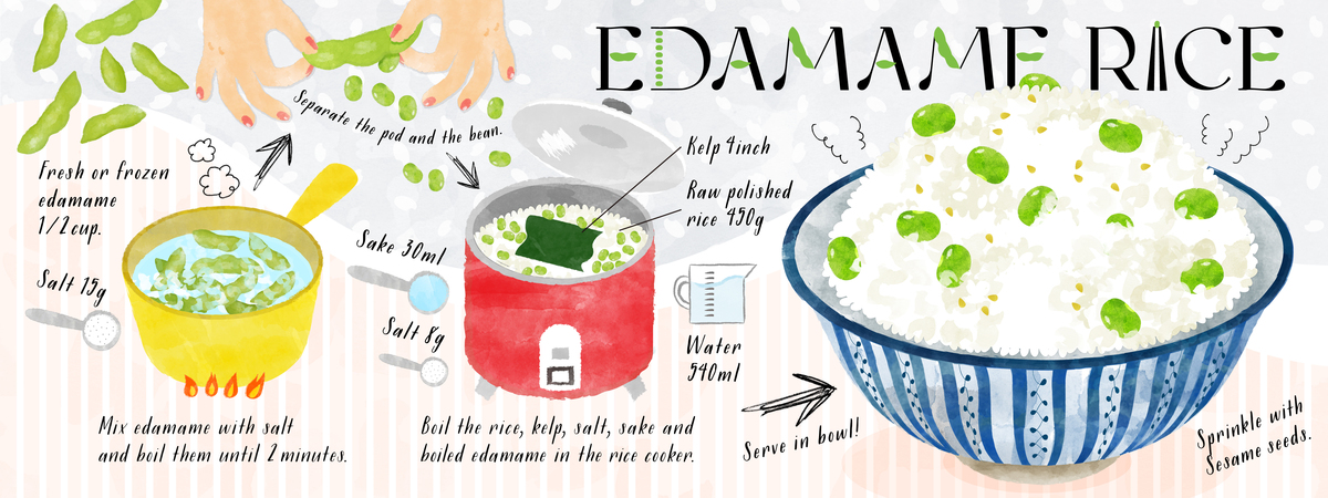 Edamame Rice by Rie Nicheco