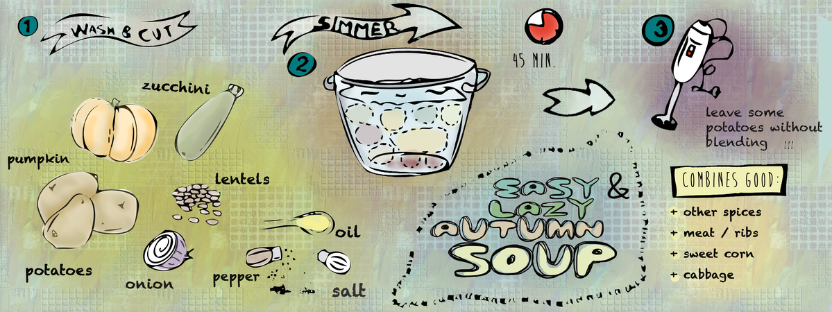 Easy & Lazy Autumn Soup by Taniia Delgado