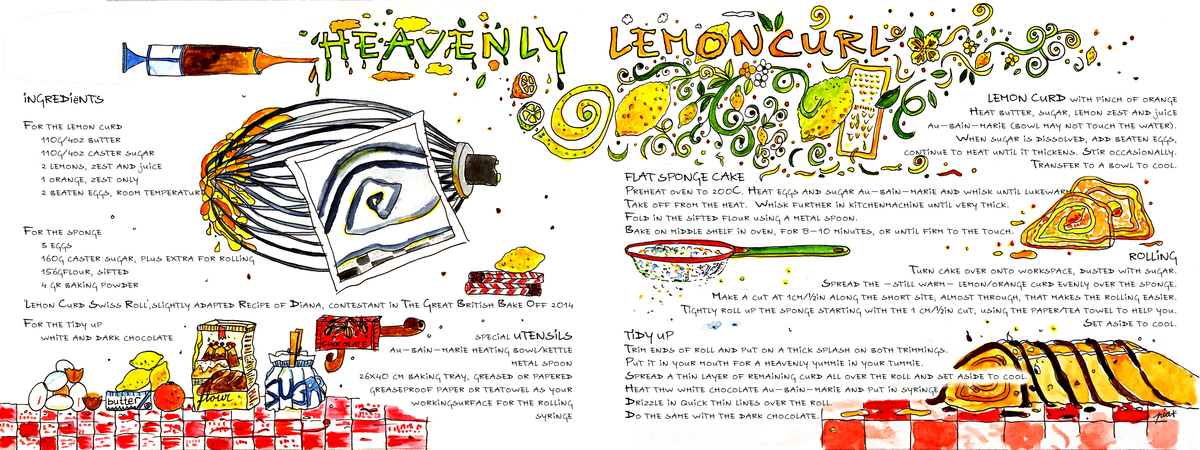 Heavenly Lemon Curl by Pia Dirks Illustrations