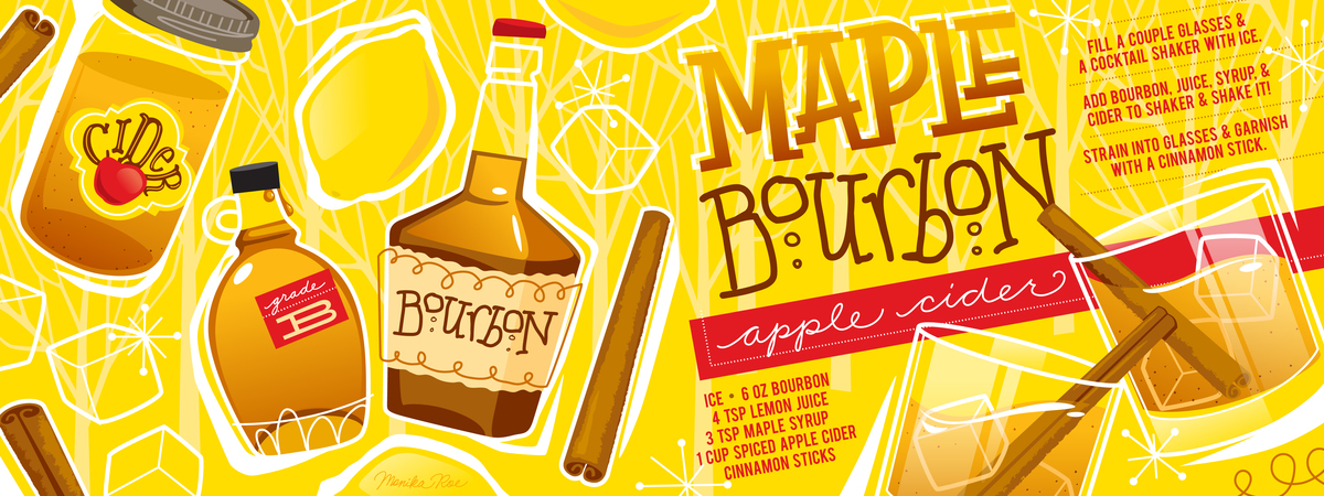 Maple Bourbon Apple Cider by Monika Roe