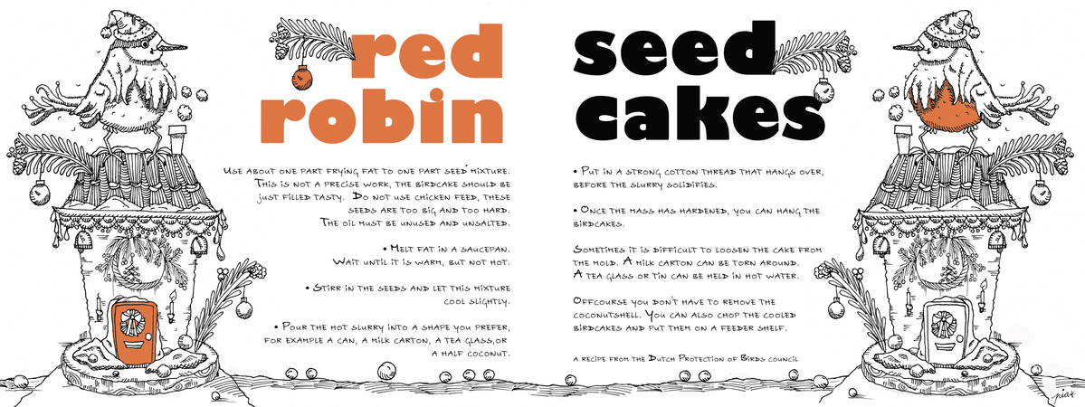 Red Robin Seed Cakes by Pia Dirks Illustrations