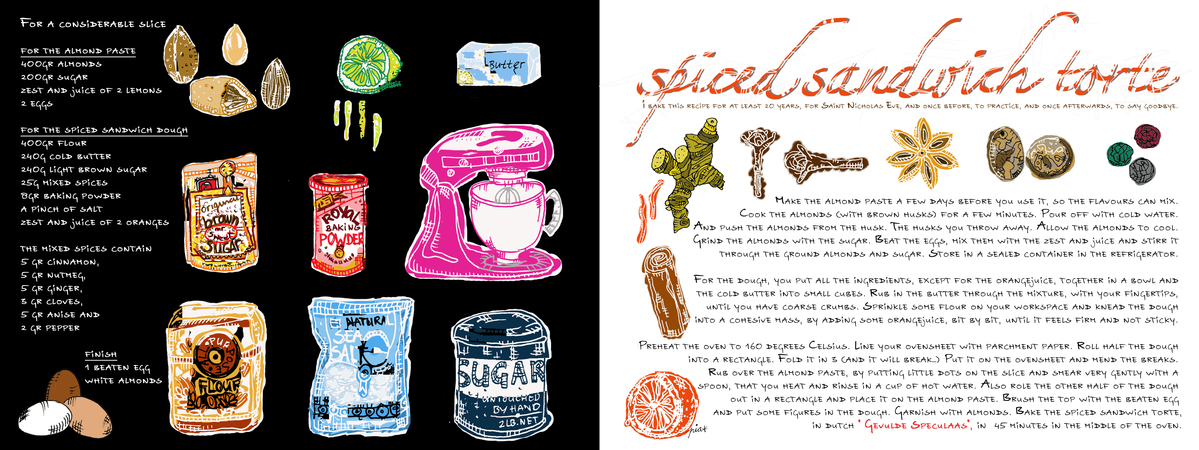Spicy Sandwich Torte by Pia Dirks Illustrations