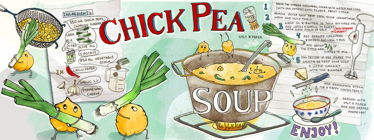 Yummy Chick Pea Soup by Anoeska Huige