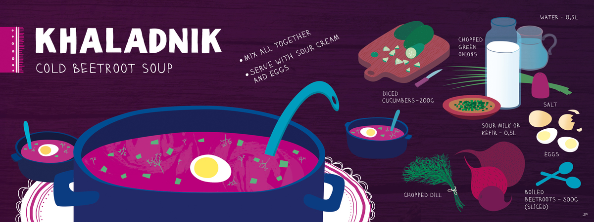 Cold Beetroot Soup by Julia Pankova