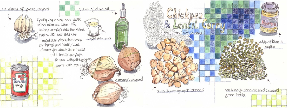 Chickpea & Lentil Curry by Dorine van der Vloodt