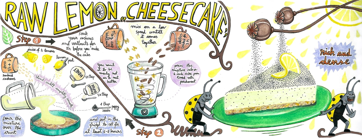 Raw Lemon "cheese cake" by Raluca Bobis