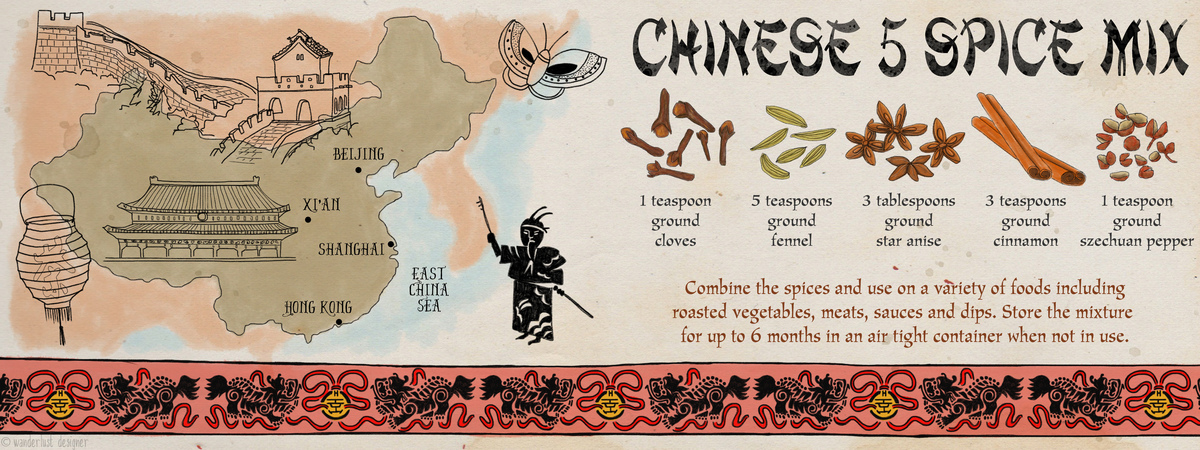 Chinese 5 Spice Mix by Betsy Beier Chinese5spicemixbywanderlistdesigner tdac