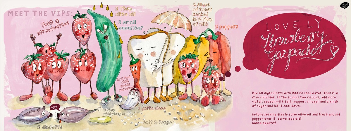 Lovely Strawberry Gazpacho by Nicole El Salamoni - hello nikki - Hellonikki 1