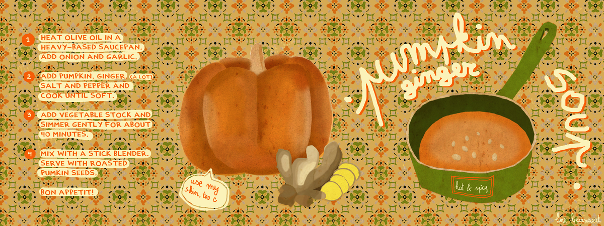 Pumpkin Ginger Soup by Line Beernaert