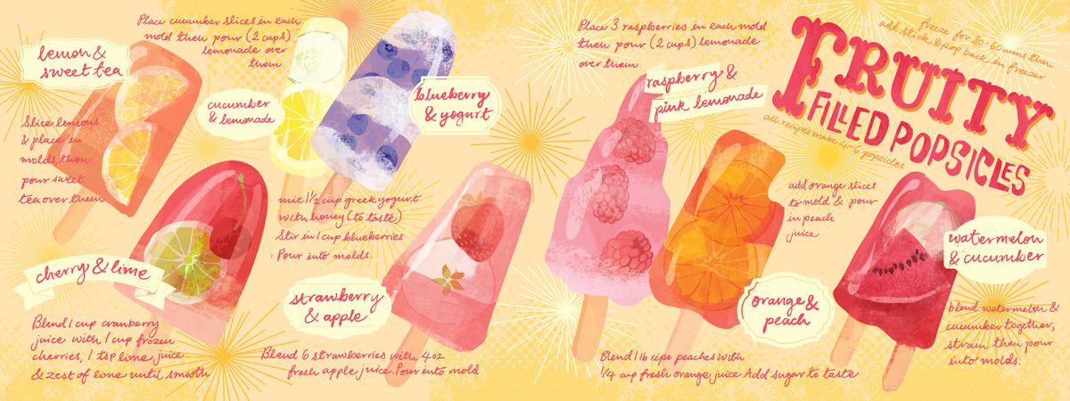 Fruity Filled Popsicles by Ohn Mar Win