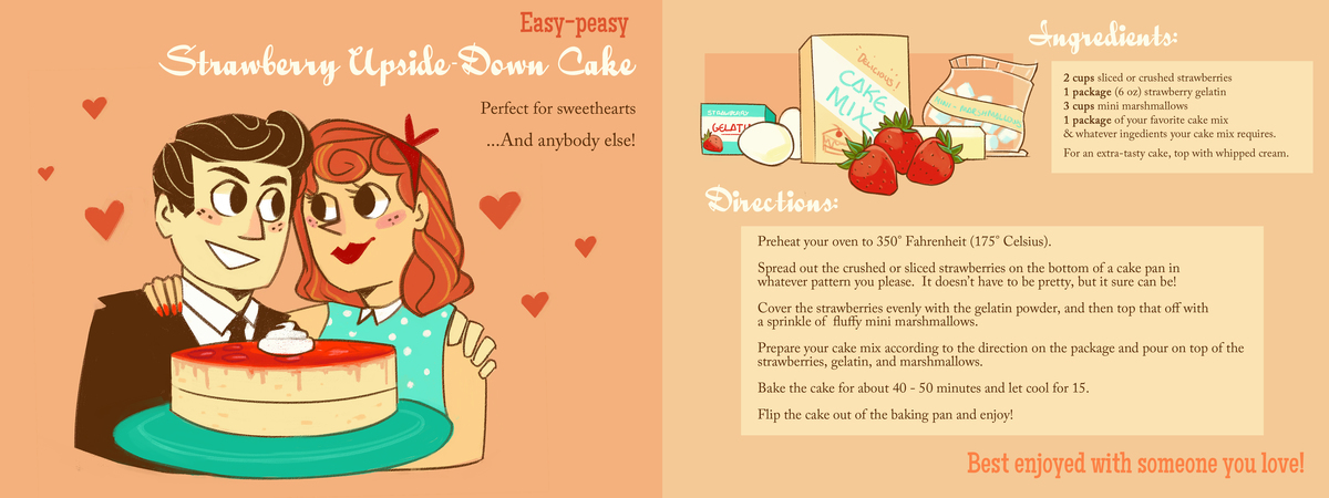 Easy-Peasy Strawberry Upside-Down Cake by Olivia Foss