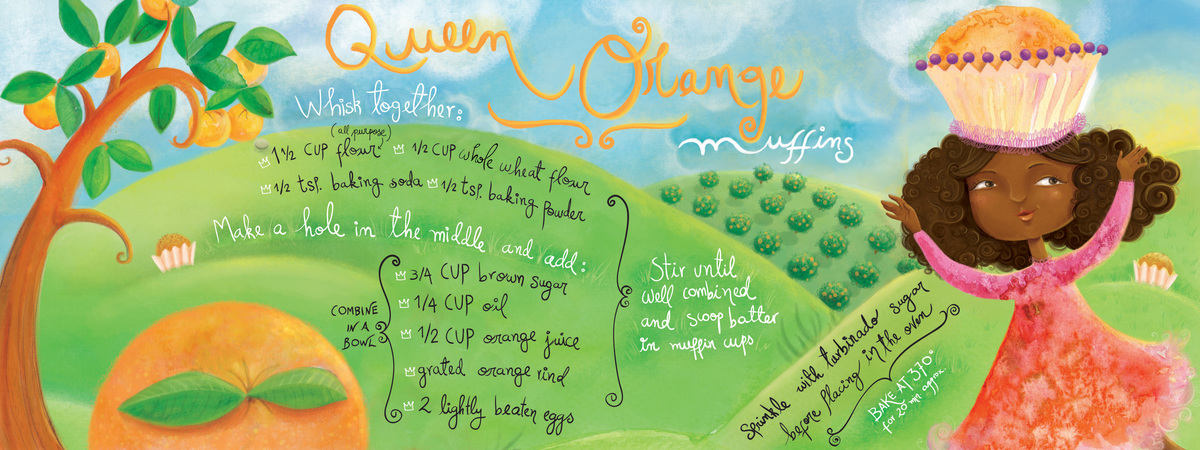 The Queen Orange Muffins by Nathalie Beauvois