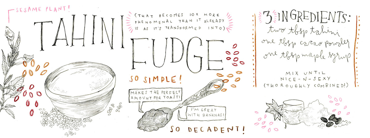 Tahini Fudge by Keara McGraw