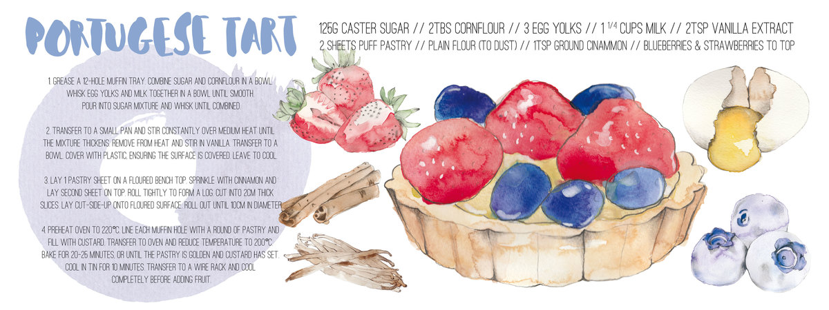 Portugese Tarts by Sara Brenton