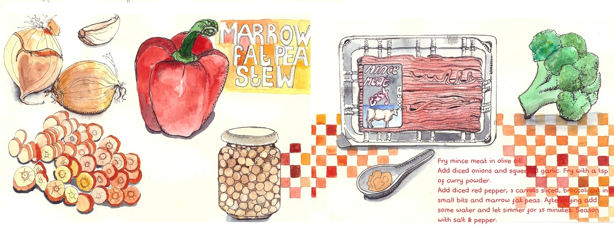 Marrow fat pea stew by Dorine van der Vloodt