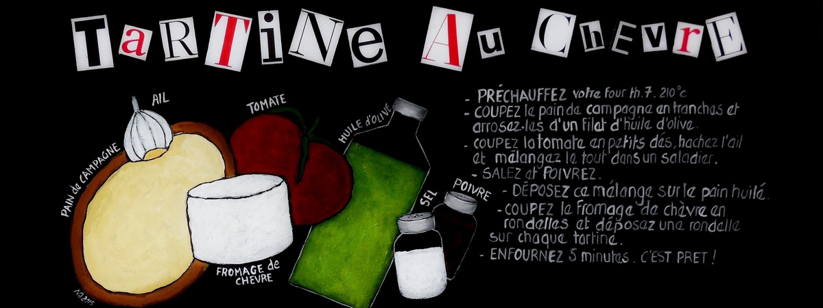 TARTINE AU CHEVRE by NATHALIE GUESDON