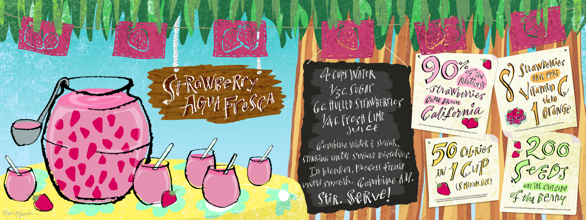 Strawberry Agua Fresca by Alex Savakis