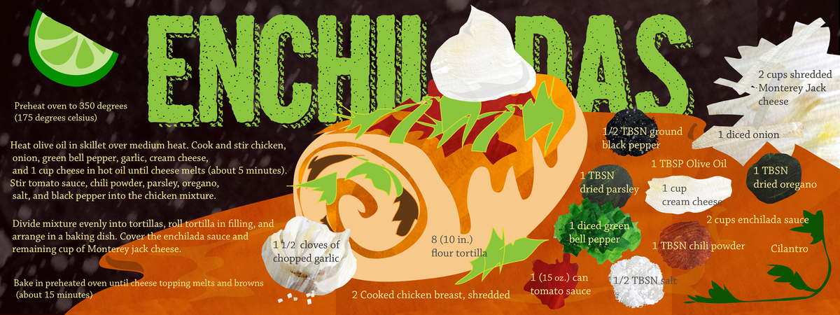 Amazing enchiladas by Kristen Woods