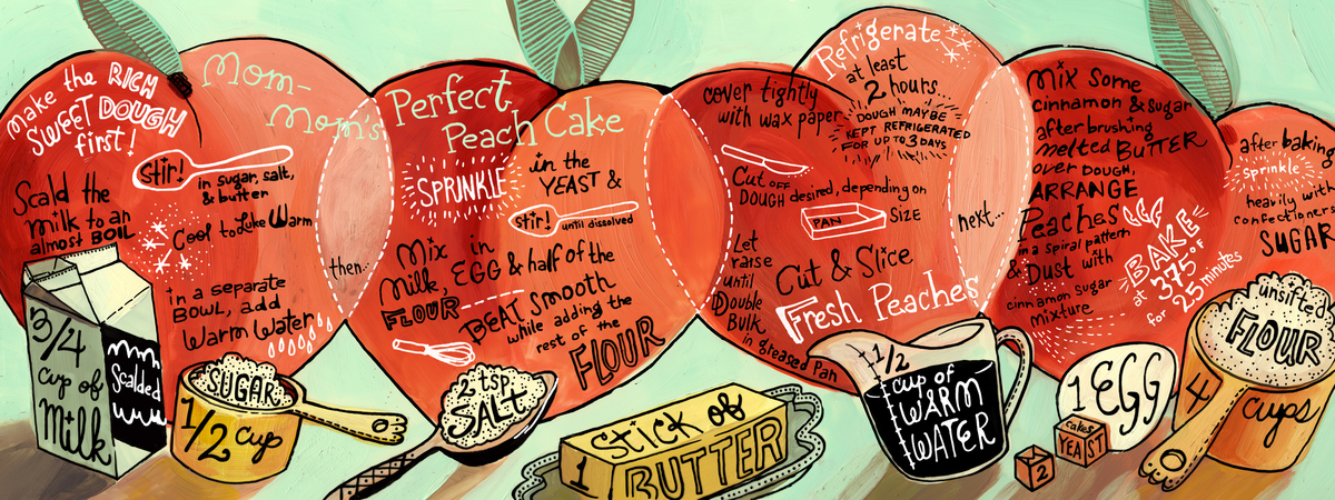 Mom-mom's Perfect Peach Cake by Kristin Nohe Juchs
